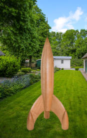 Rakete im fertigen Zustand